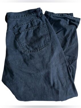 Vintage Replay Jeans Mens 34 (Fits 33x28) Black Denim Button Fly Straight Pants